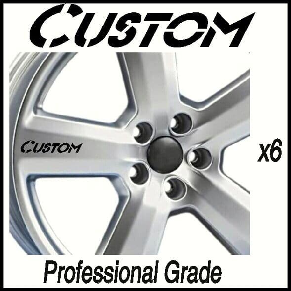CUSTOM DESIGN CAR WHEEL DECALS PRIOR APPROVAL NEEDED