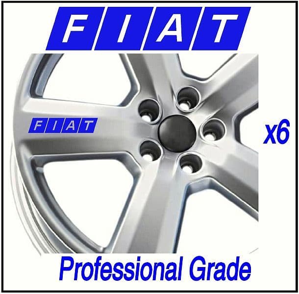 FIAT CAR WHEEL DECALS