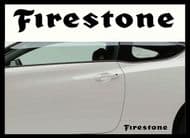 FIRESTONE CAR BODY DECALS