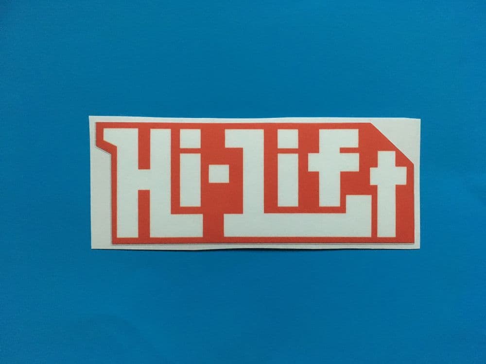 HI LIFT jack sticker/decal x2