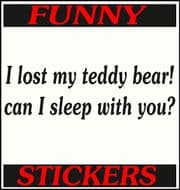 I LOST MY TEDY BEAR ! CAN I SLEEP WITH YOU?