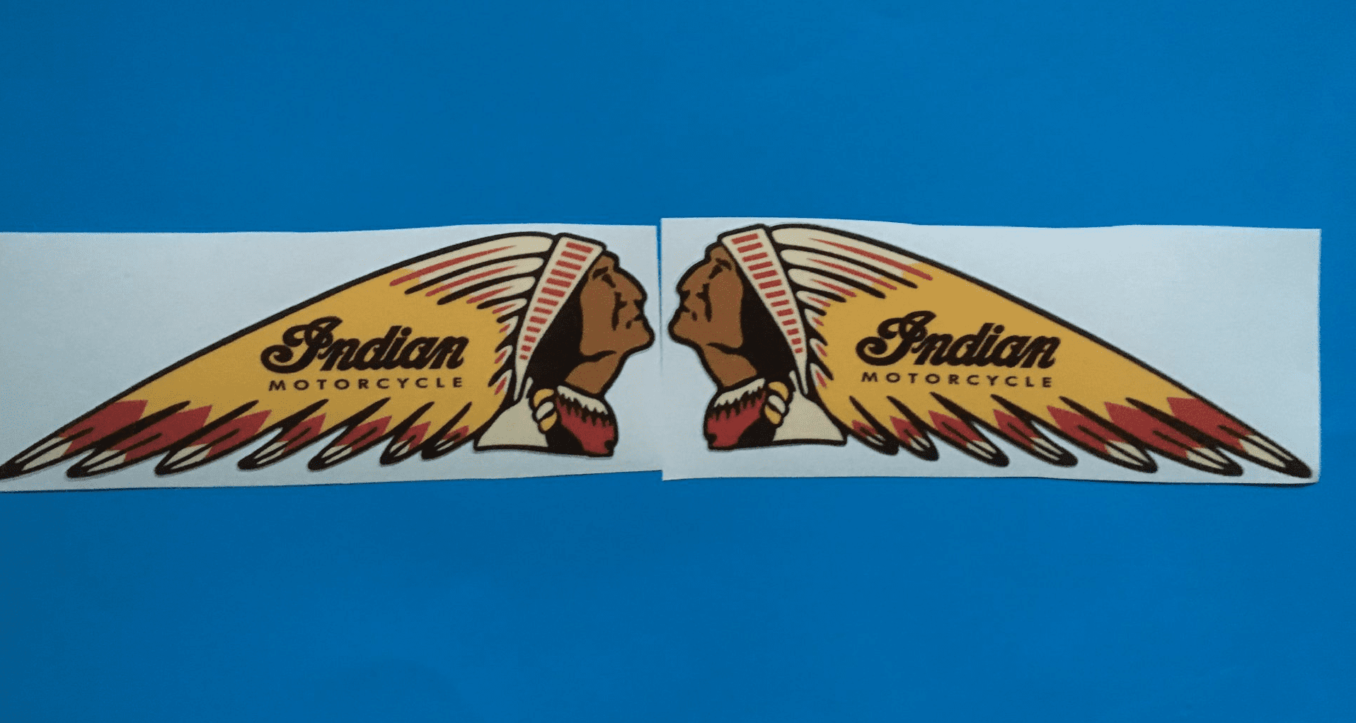3M Indian Motorcycle Mini Decal Set – 3 Die-Cut Vinyl Stickers (Right, Left, Circle)