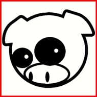 JDM DRIFT SUBARU PIG DECAL