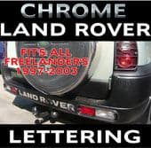 LAND ROVER FREELANDER CHROME BUMPER LETTERING