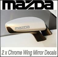 MAZDA CHROME W/M DECALS