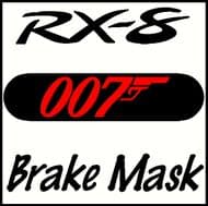 MAZDA RX-8 007 JAMES BOND BRAKE MASK DECAL