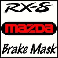 MAZDA RX-8 MAZDA LOGO BRAKE MASK DECAL