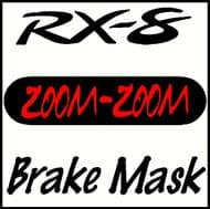 MAZDA RX-8 ZOOM-ZOOM BRAKE MASK DECAL