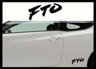 MITSUBISHI FTO CAR BODY DECALS