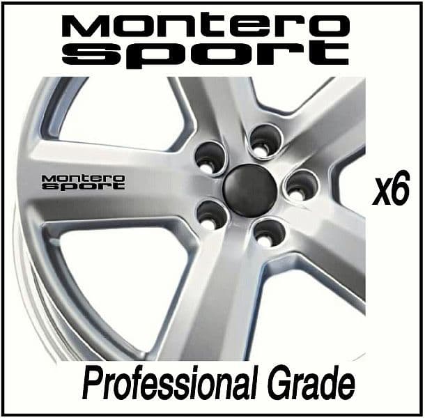 MITSUBISHI MONTERO SPORT CAR WHEEL DECALS