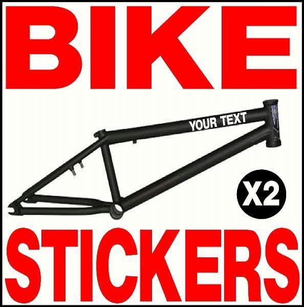 PERSONALISED BIKE FRAME DECALS