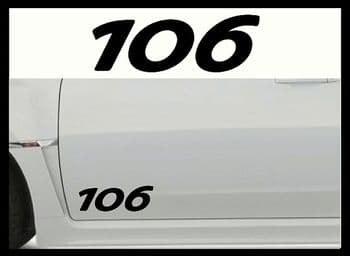 PEUGEOT 106 CAR BODY DECALS