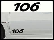 PEUGEOT 106 CAR BODY DECALS