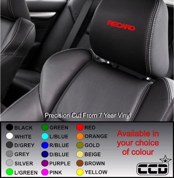 Recaro Logo Car seat Decals