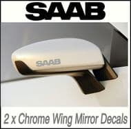 SAAB CHROME W/M DECALS