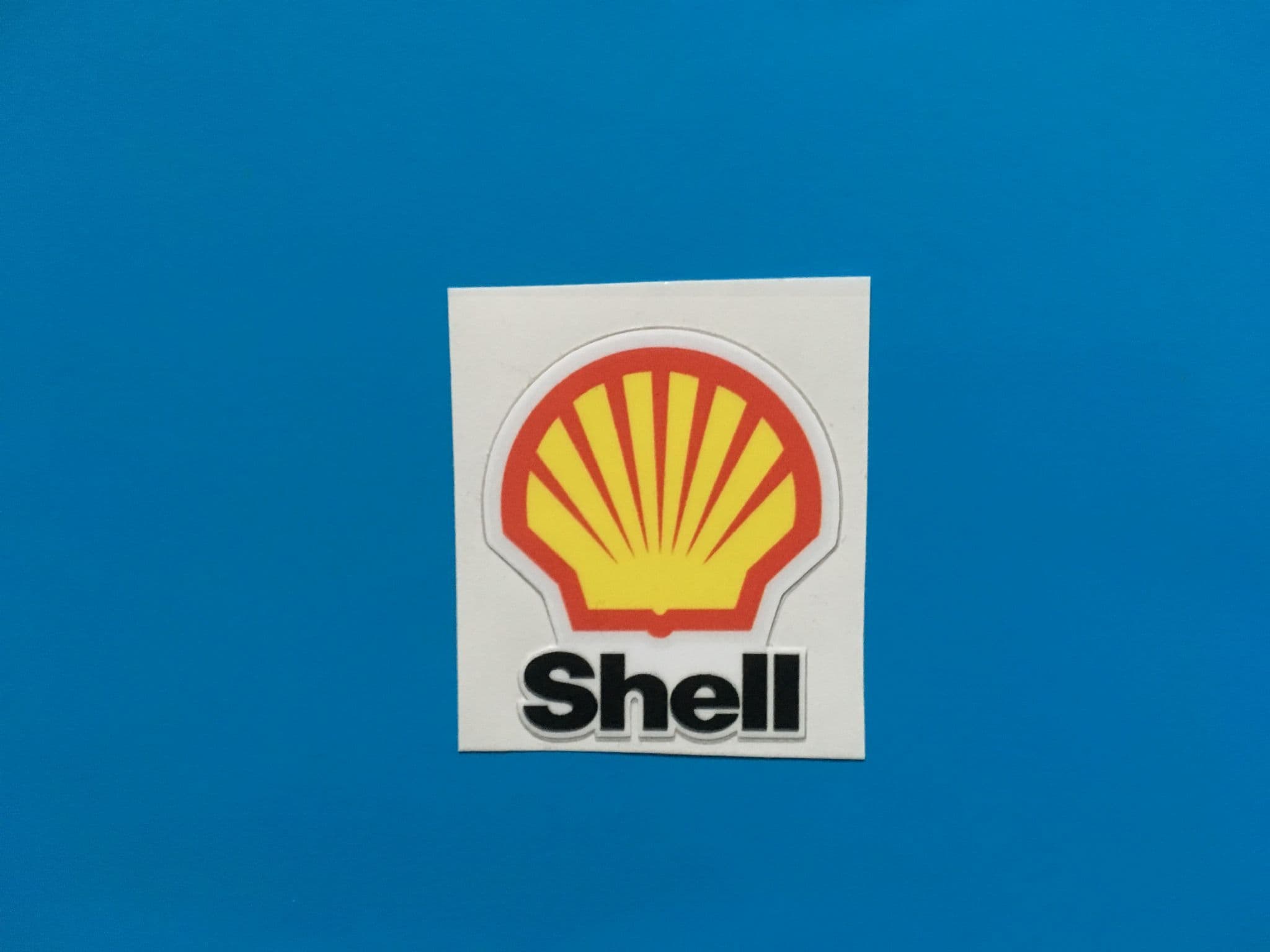 Shell Sponsor Sticker SHELL motorsport sticker/decal x2