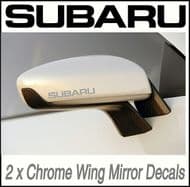 SUBARU CHROME W/M DECALS