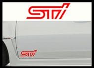 SUBARU STI CAR BODY DECALS
