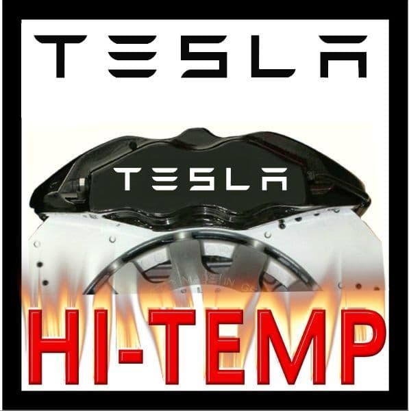 TESLA Brake Caliper Decals / Stickers / Graphics Set