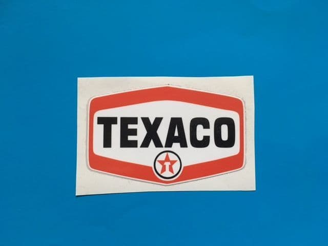 TEXACO printed sticker/decal x2