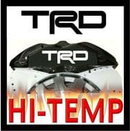 TRD STRAIGHT HIGH TEMPERATURE BRAKE CALIPER DECAL SET