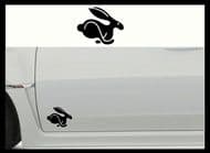 VOLKSWAGEN RABBIT CAR BODY DECALS