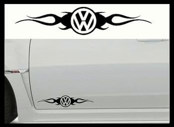 VOLKSWAGEN TRIBAL LOGO CAR BODY DECALS