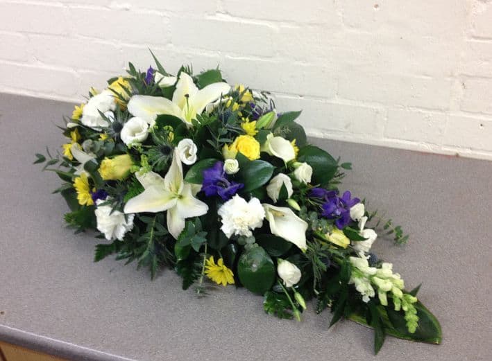 Spring Single Ended funeral SprayBlossom Florists for Funeral Flowers