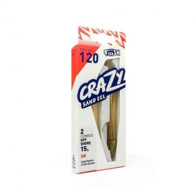 Fiiish Crazy Sandeel 120 Double Combo Kit - Offshore 15g Gold
