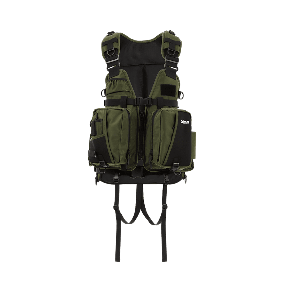 ウェア ima ORIGINAL FLOATING VEST X-0III IMA Original Floating Vest X-OIII - Green