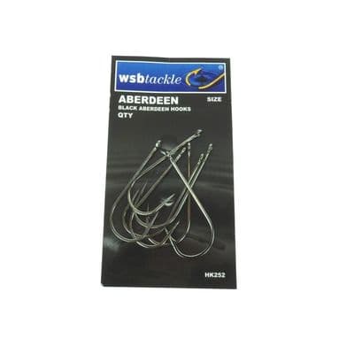 WSB Black Aberdeen Hooks - Bulk Offer