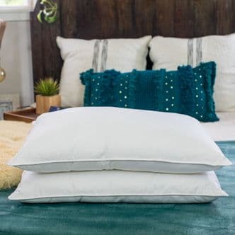 Pair of Luxury Mulberry Silk-Filled Pillows. 100% Natural, Hypoallergenic, Long-Strand Mulberry Silk-Filled Pillows from Silk Bedding Direct