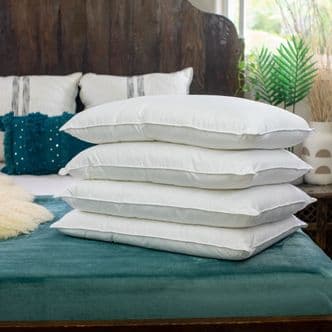 Mulberry Silk-Filled King Size Pillows from Silk Bedding Direct, 100% Natural and Hypoallergenic