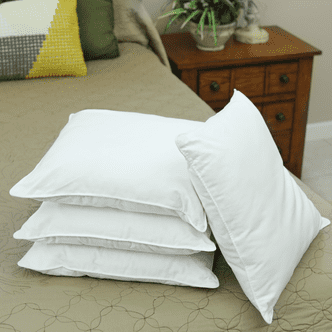 Mulberry Silk-Filled King Size Pillows from Silk Bedding Direct, 100% Natural and Hypoallergenic