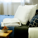 Single Size Silk-Filled Mattress Topper + 2 Silk-Filled Pillows