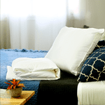 Single Size Silk-Filled Mattress Topper + Silk-Filled Pillow