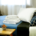 Single Size Summer Silk-Filled Duvet + Silk-Filled Mattress Topper + Silk-Filled Pillow