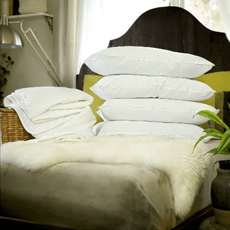 Top Grade Long-Strand Mulberry Silk-Filled Bedding Set, Super King Size - Silk-Filled Mattress Topper, and 4 Silk-Filled Pillows