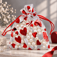 10 Organza Wedding Party Favor Gift Bags 12cm