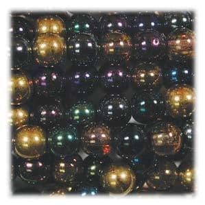 100 Czech Druk Round beads 4mm - Heavy Metal