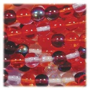 100 Czech Druk Round beads 4mm - Melonberry