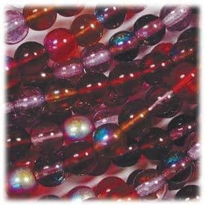 100 Czech Druk Round beads 4mm - Vineyard