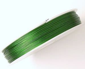 100 M  Tiger tail Cord 0.38mm beading wire Green
