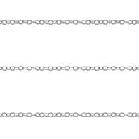 1ft  Sterling Silver Cable Chain 0.9 mm