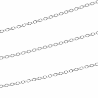 1ft Sterling Silver Cable Chain 3.5x2.6mm