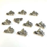 20 Tibetan Silver Hat charms 14x10mm