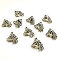 20 Tibetan Silver Hat Charms 20mm
