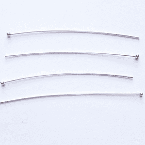 200 Ball Head Pins Silver Plated 25mm
