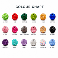 5 Shamballa Pave Beads Crystal Rhinestone Disco Ball 8mm