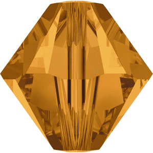 50 Swarovski Crystal 5328 Bicone Beads 4mm Topaz (1)